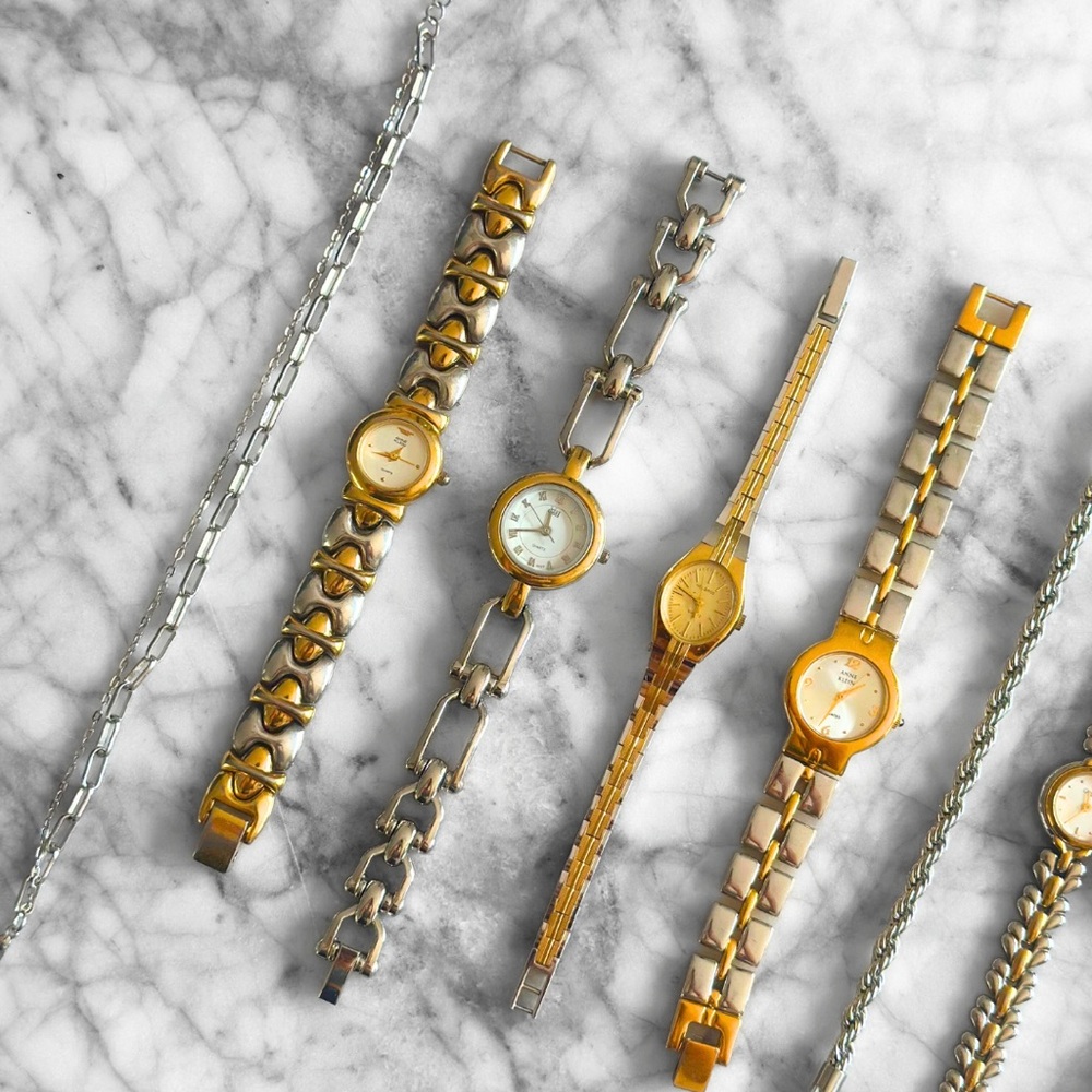 Silver Double Chain Stacking Bracelet - image 4